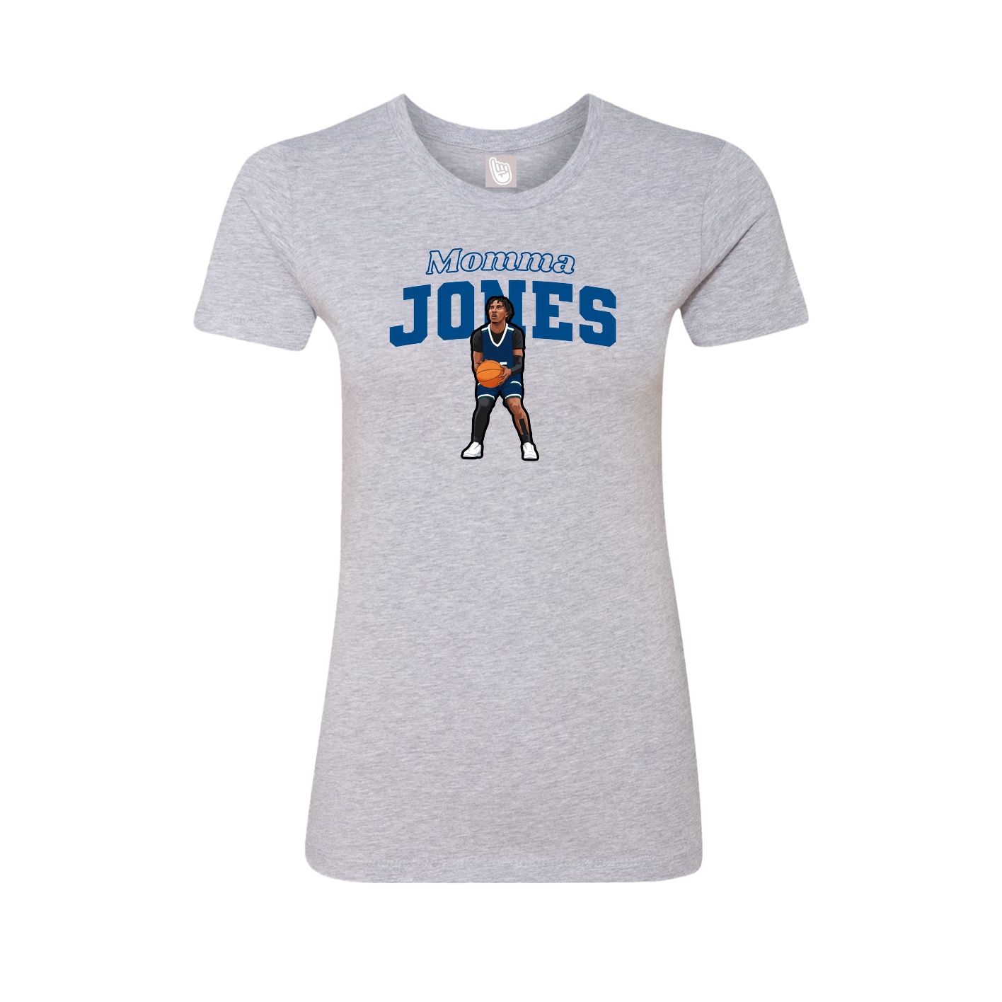 Womens Tee — Mothers Day Block in Grey