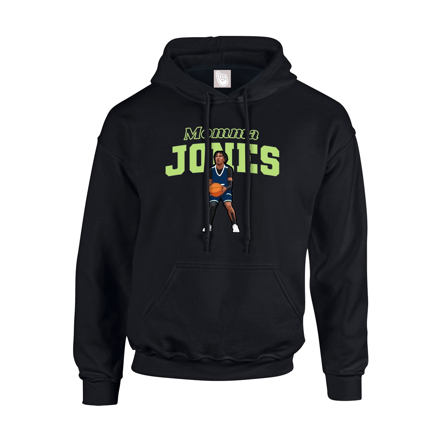 Youth Hoodie — Mothers Day Block in Black