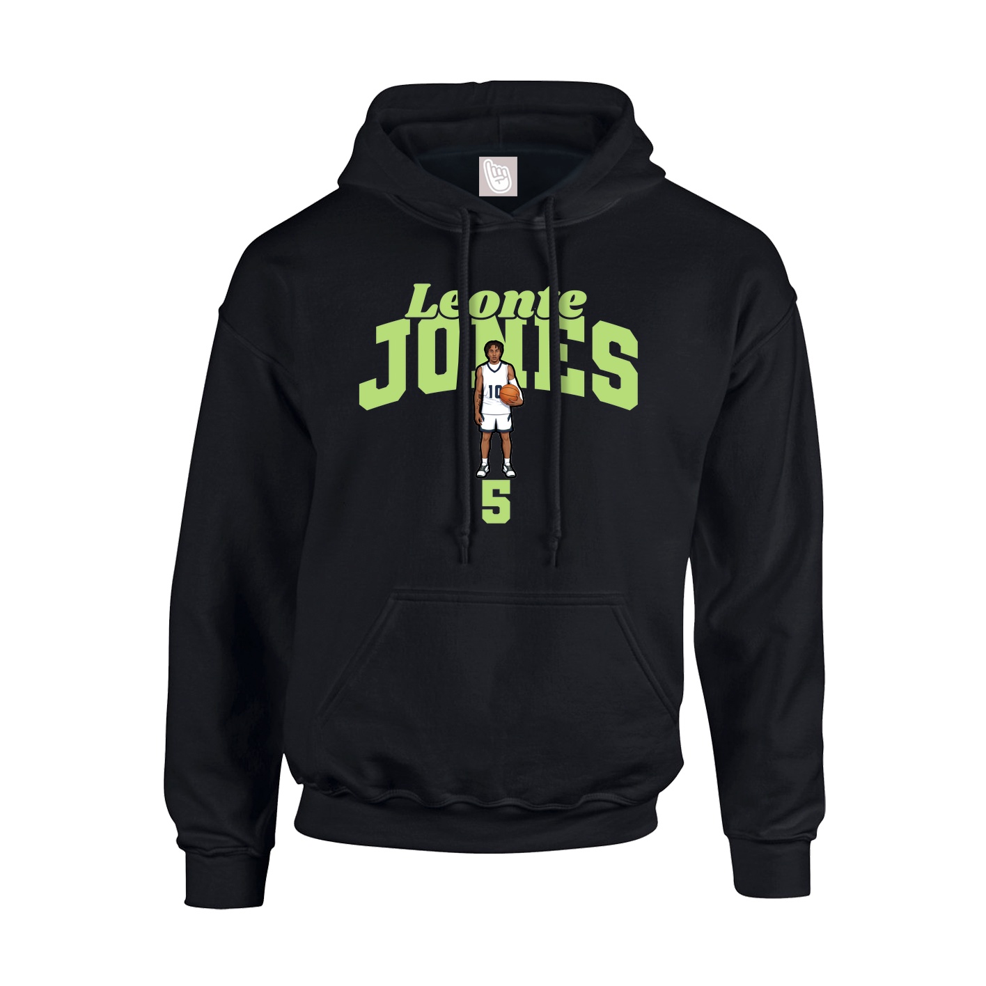 Youth Hoodie — Signature Arch in Black