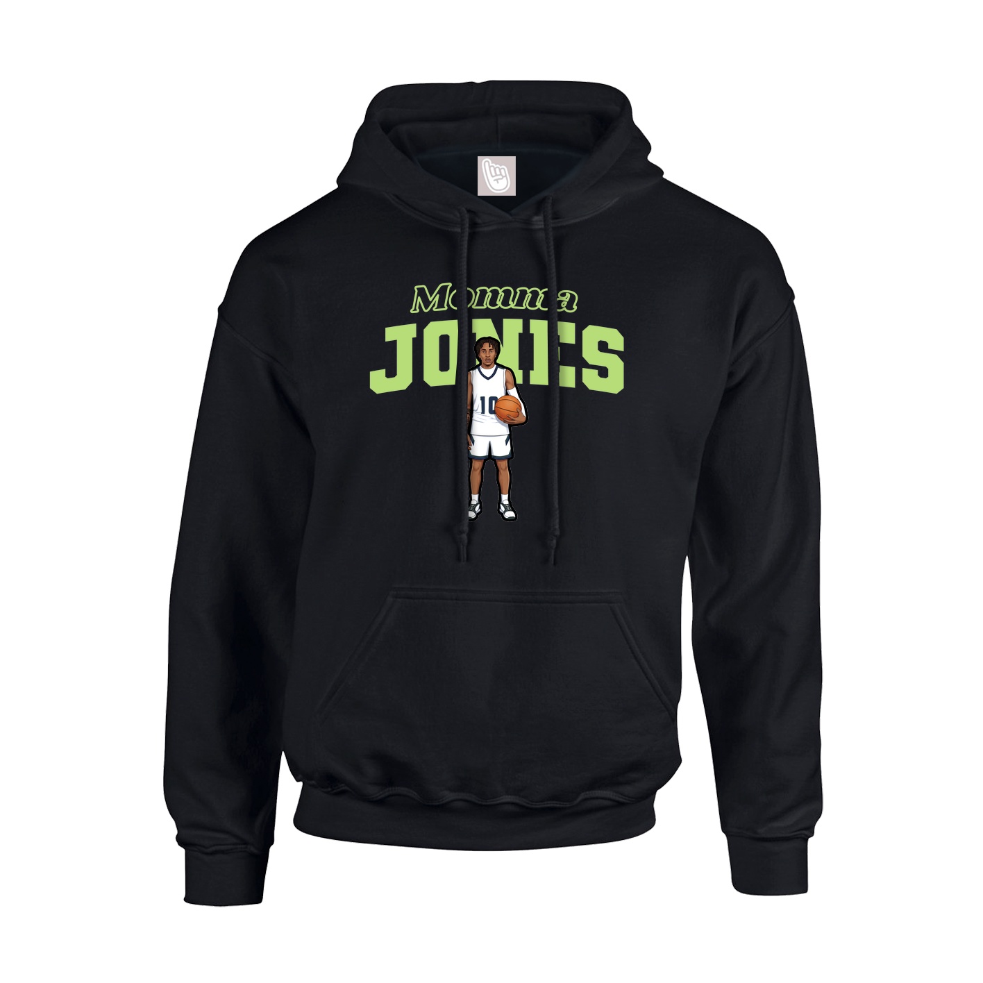 Youth Hoodie — Mothers Day Block in Black