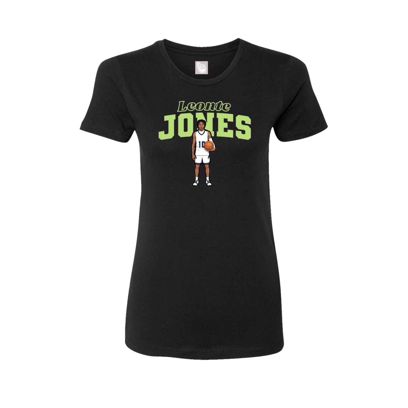 Womens Tee — Name Arch in Black