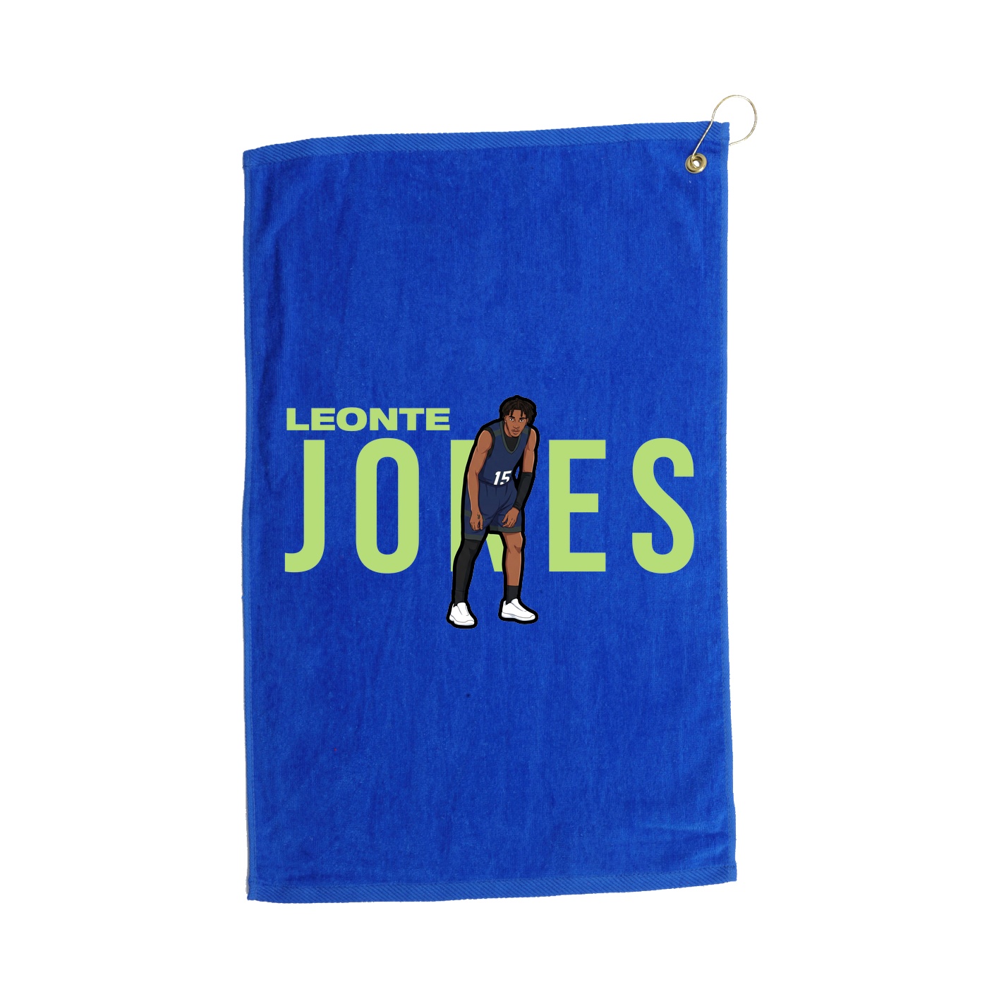 Golf Towel — Player Name in Royal