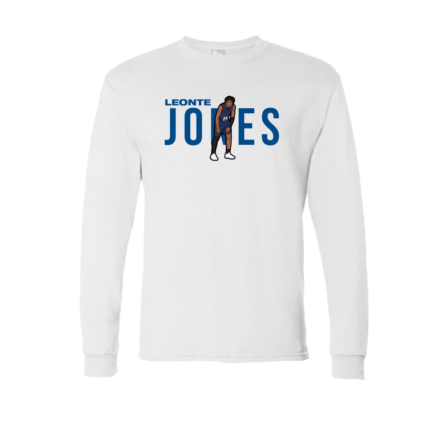 Long Sleeve Tee — Player Name in White