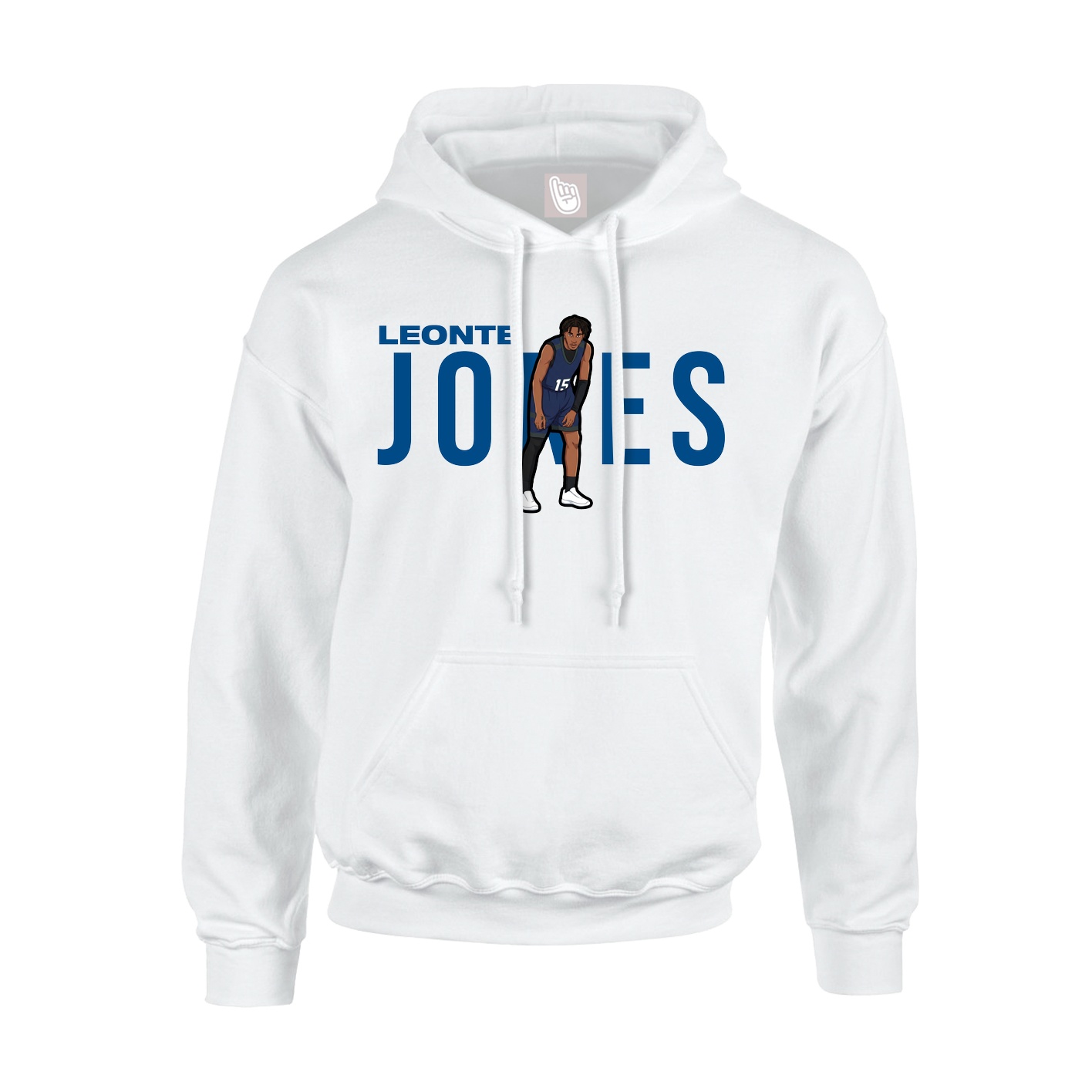 Youth Hoodie — Player Name in White