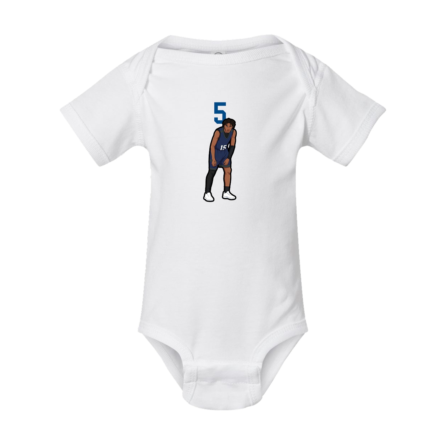 Baby Onesie — Number Top in White