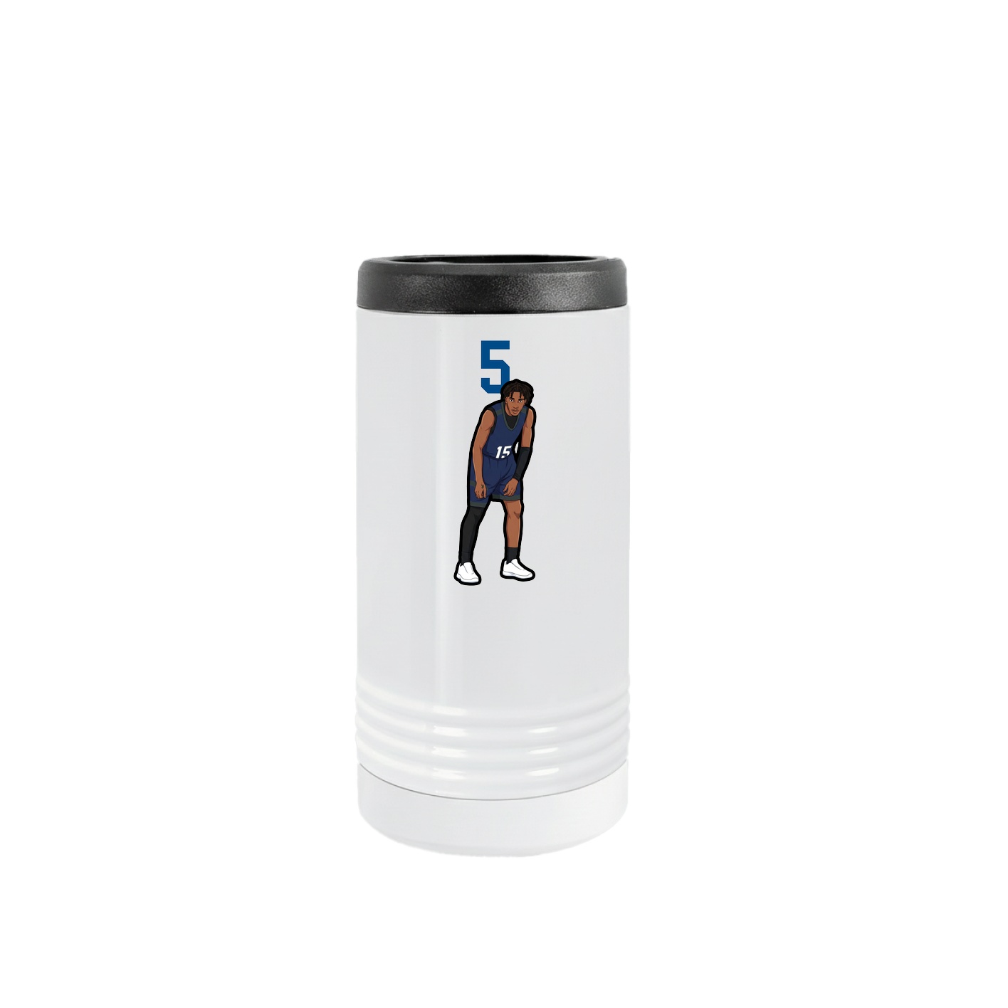 Slim Beverage Holder — Number Top in White