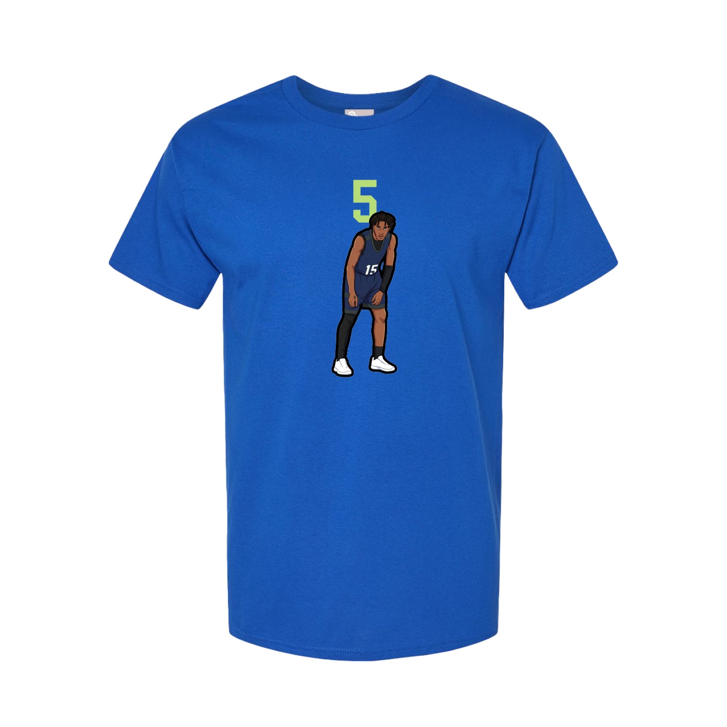 Youth Tee — Number Top in Royal