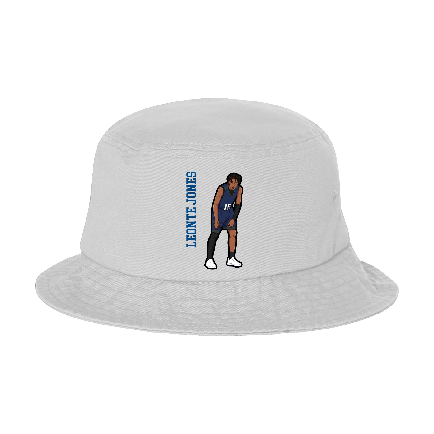 Bucket Cap — Name Vertical in White