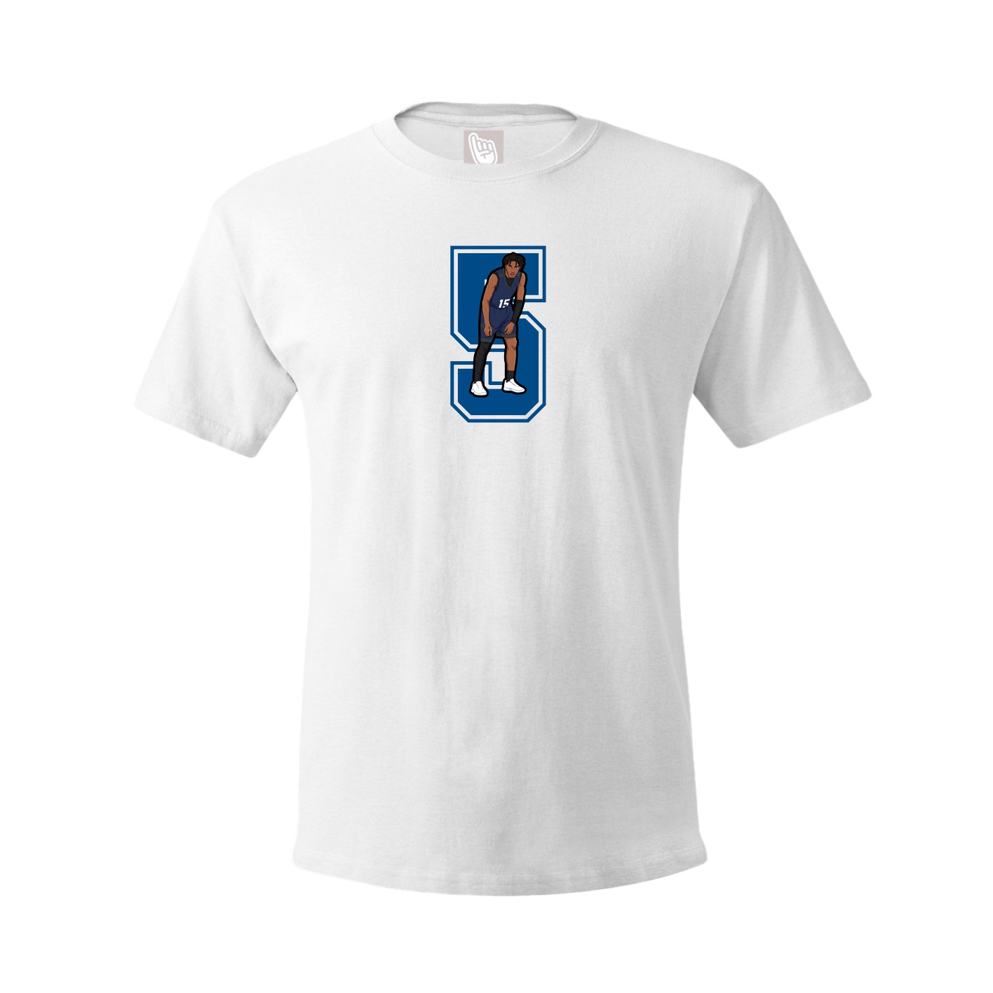 Youth Tee — Number in White