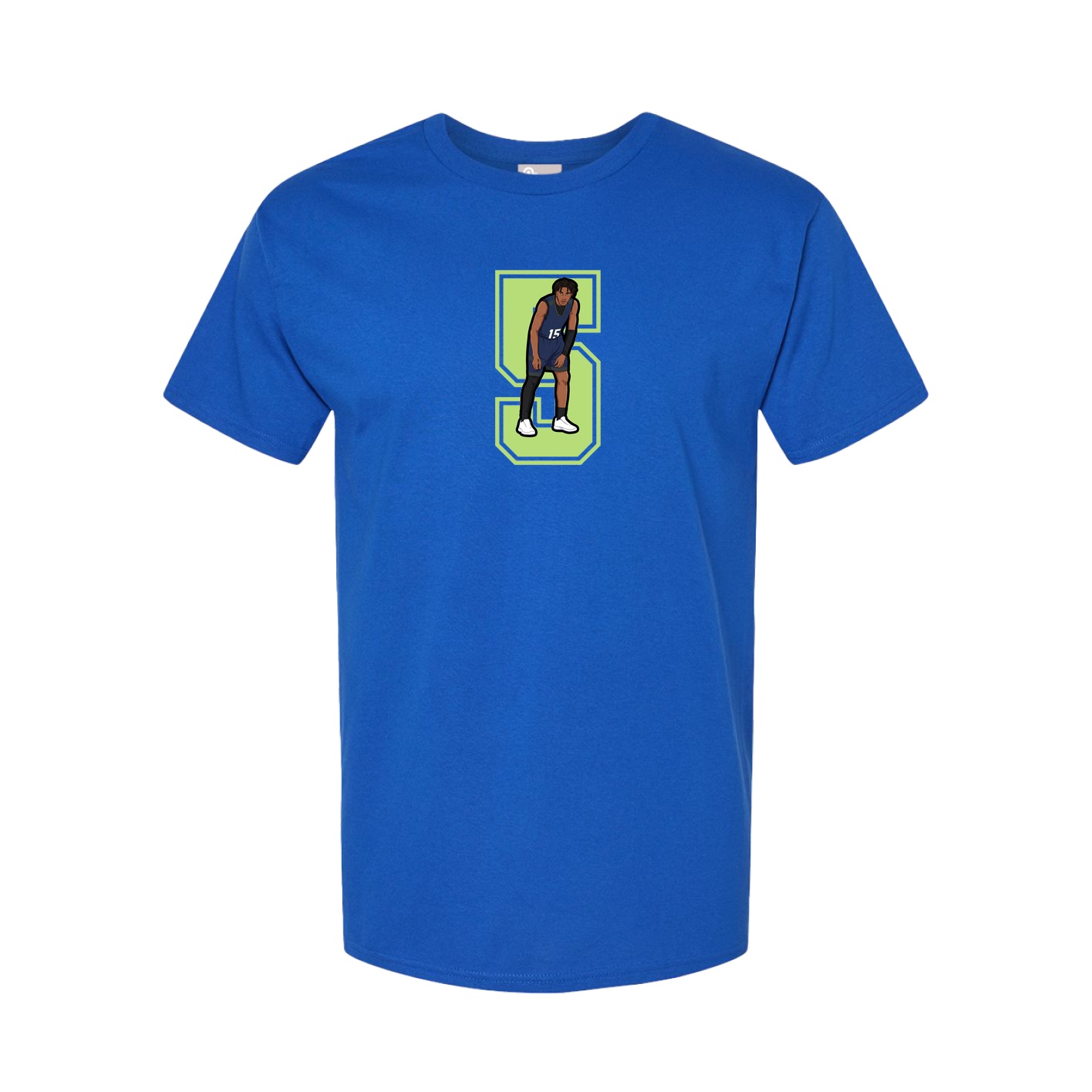 Youth Tee — Number in Royal