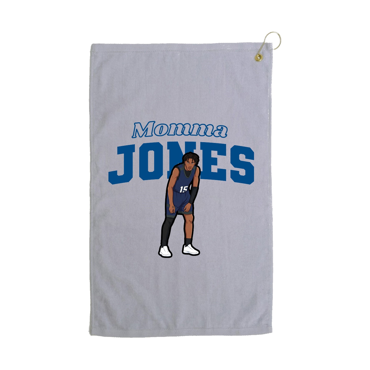Golf Towel — Mothers Day Block in Grey