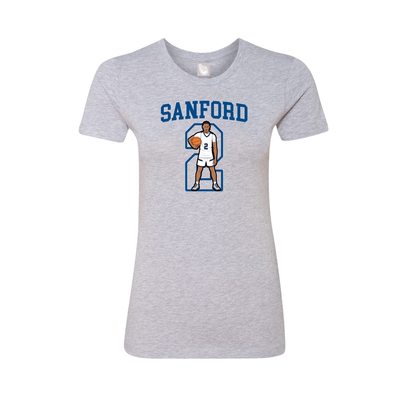 Fitted Women's Tee — Shirsey in Grey