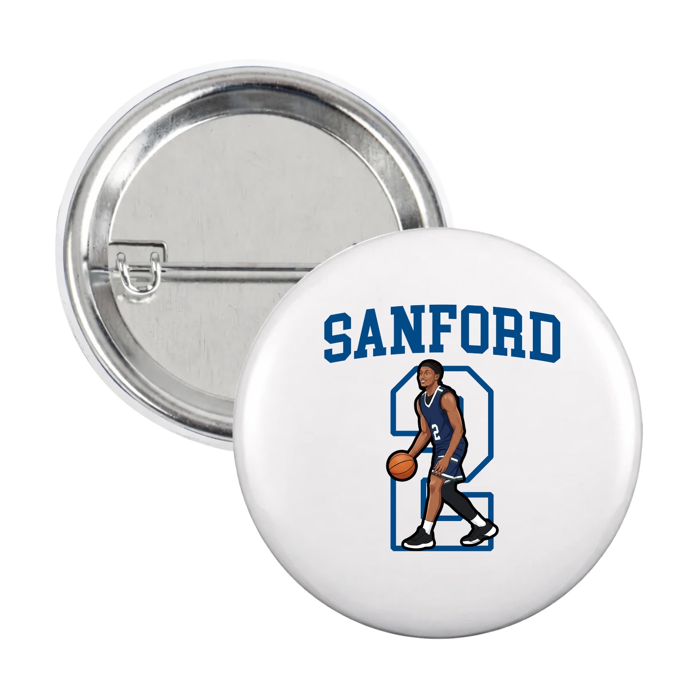 Game Day Button — Shirsey in White