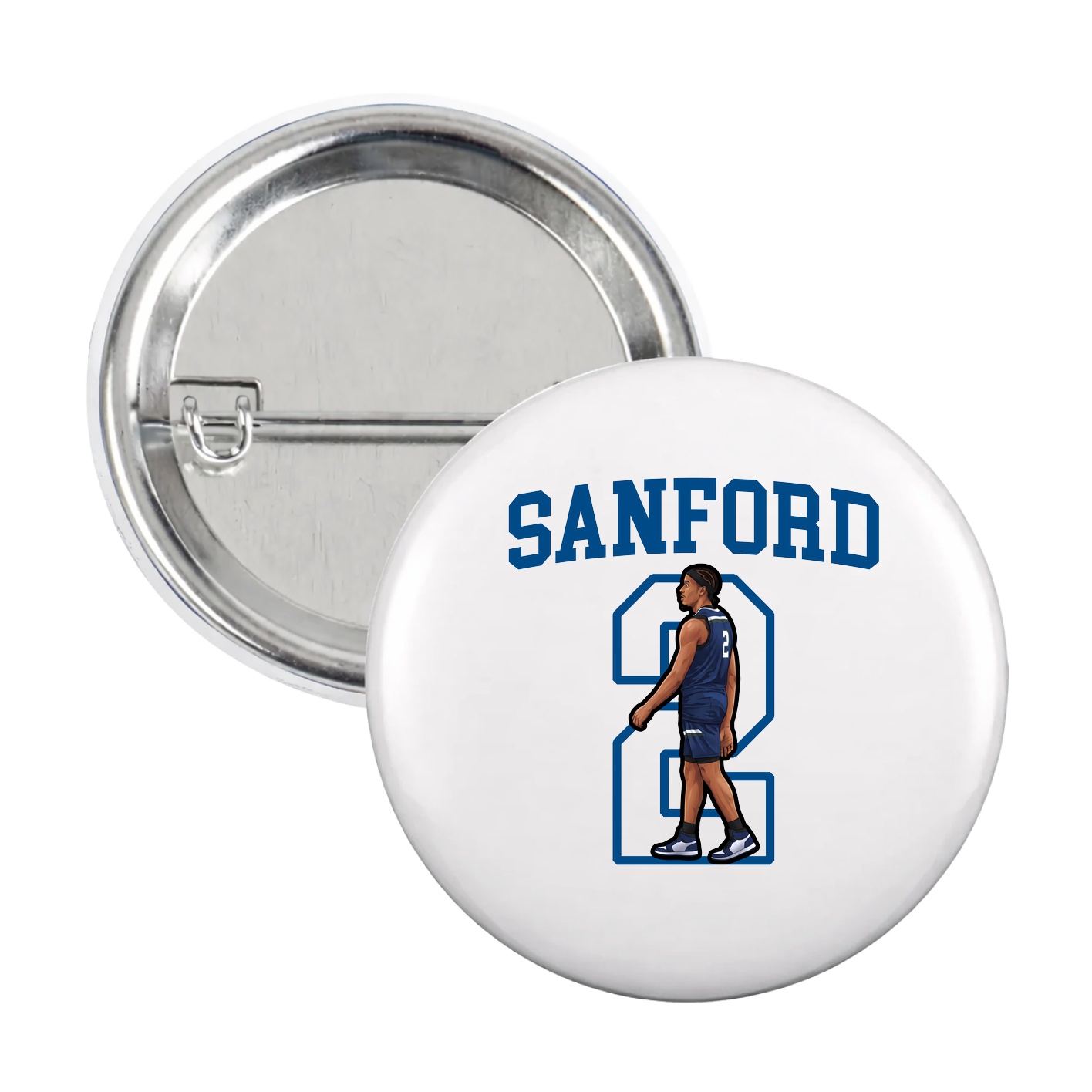 Game Day Button — Shirsey in White