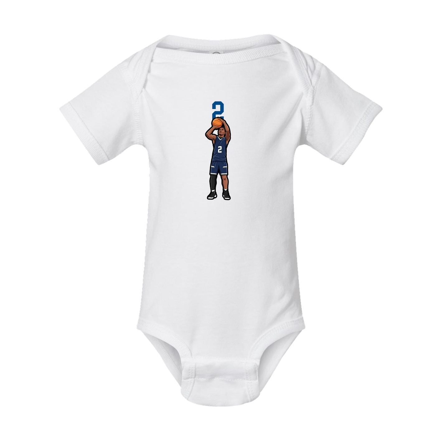 Baby Onesie — Number Top in White