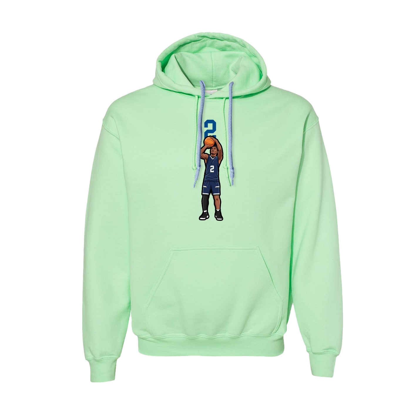 Hoodie — Number Top in Green
