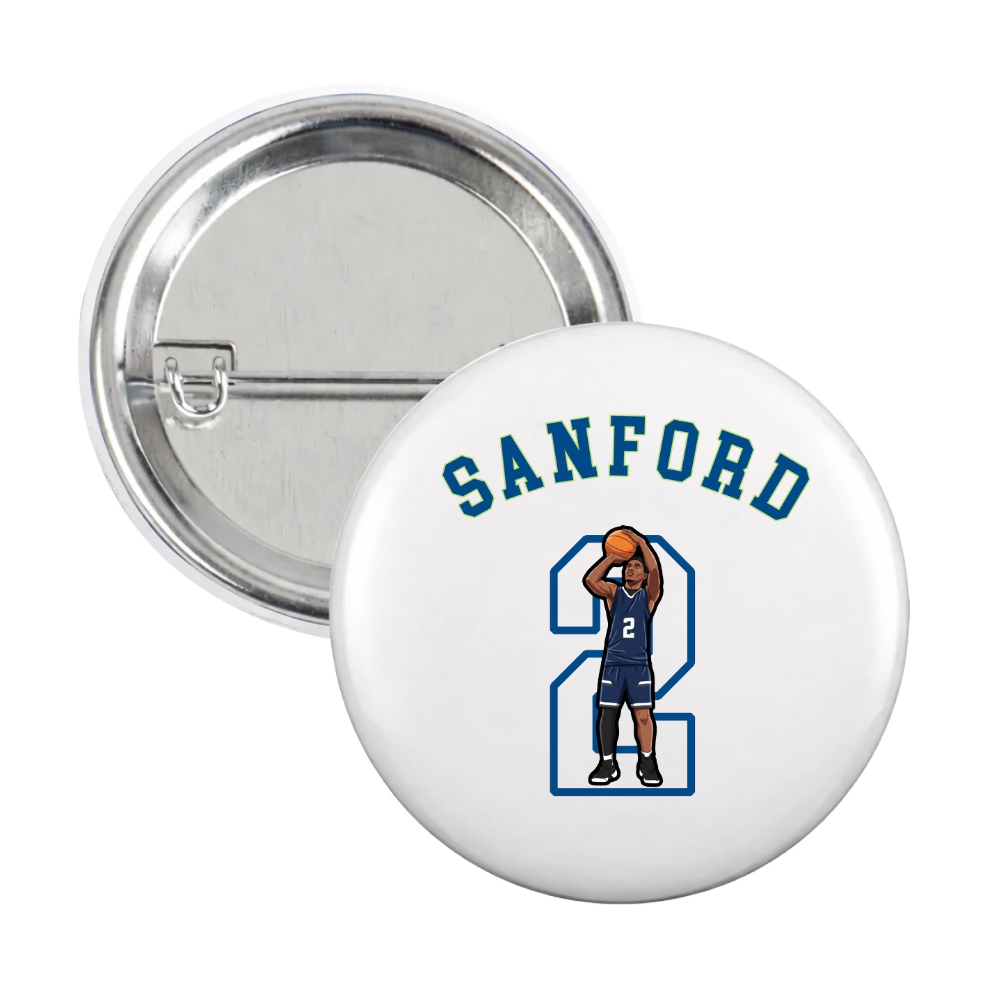 Game Day Button — Shirsey Arch in White