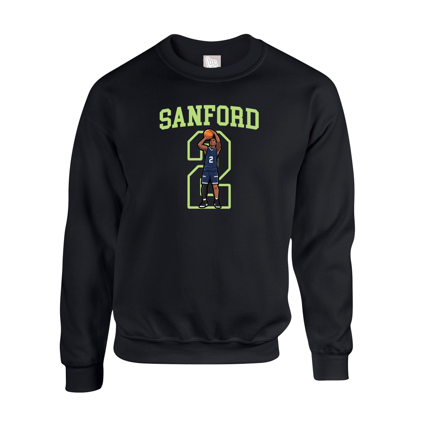 Fleece Crew — Shirsey in Black