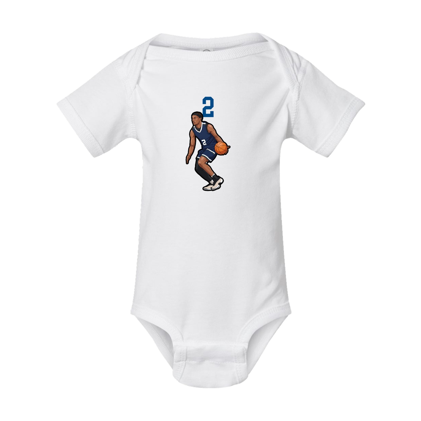 Baby Onesie — Number Top in White