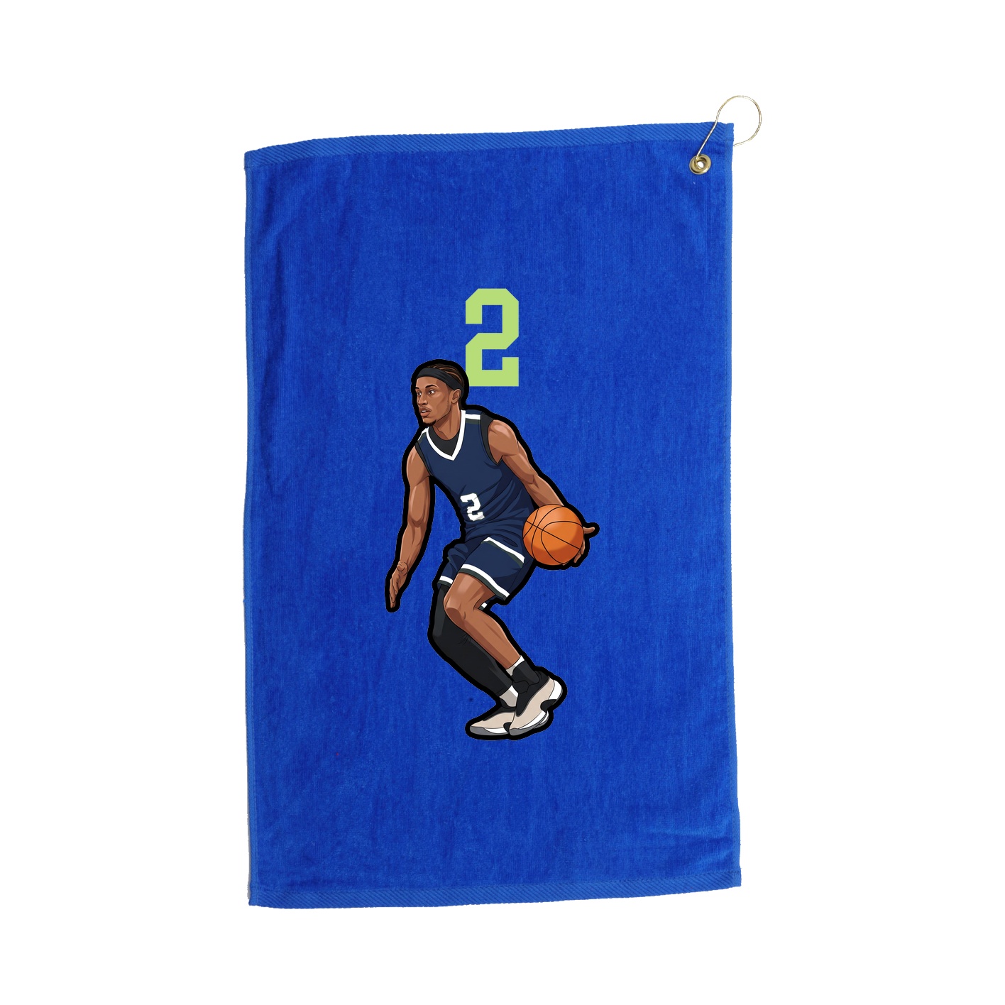 Golf Towel — Number Top in Royal