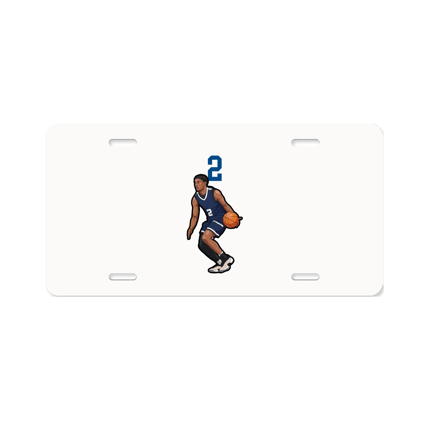 License Plate — Number Top in Classic