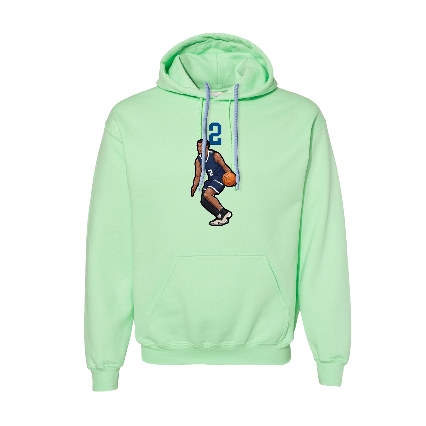 Hoodie — Number Top in Green