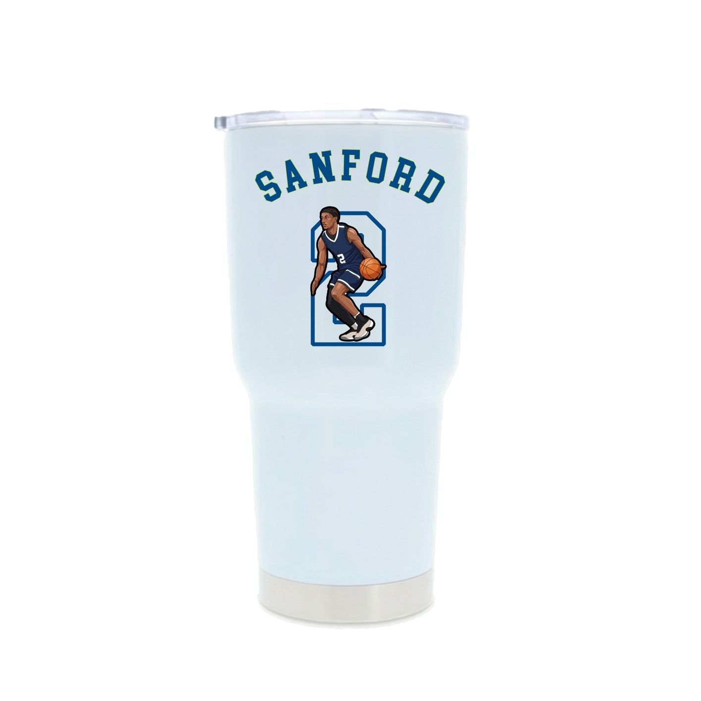 30oz Stainless Steel Tumbler — Shirsey Arch in White