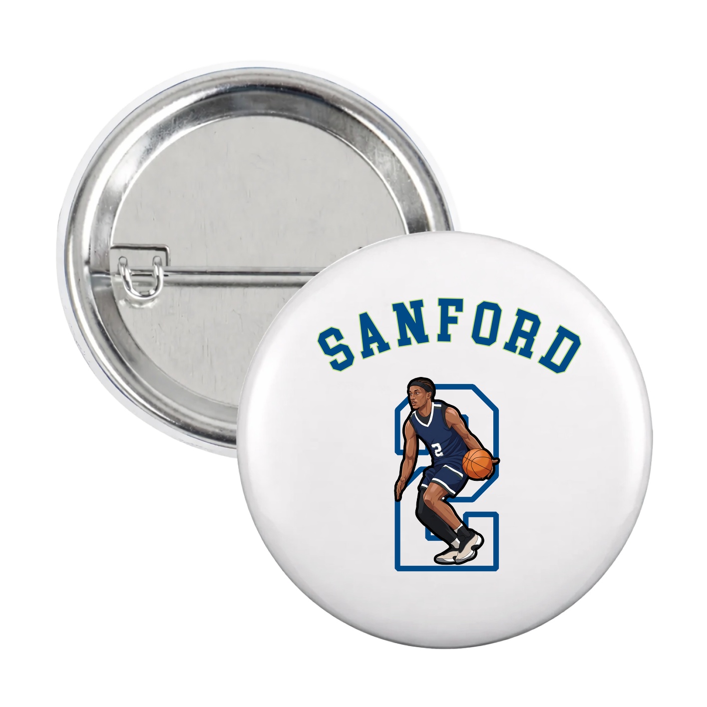 Game Day Button — Shirsey Arch in White