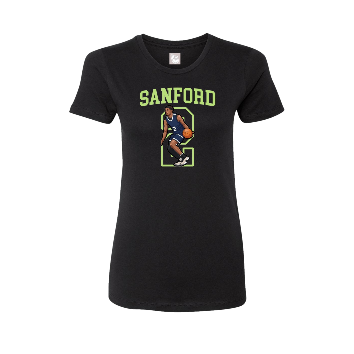 Fitted Women's Tee — Shirsey in Black