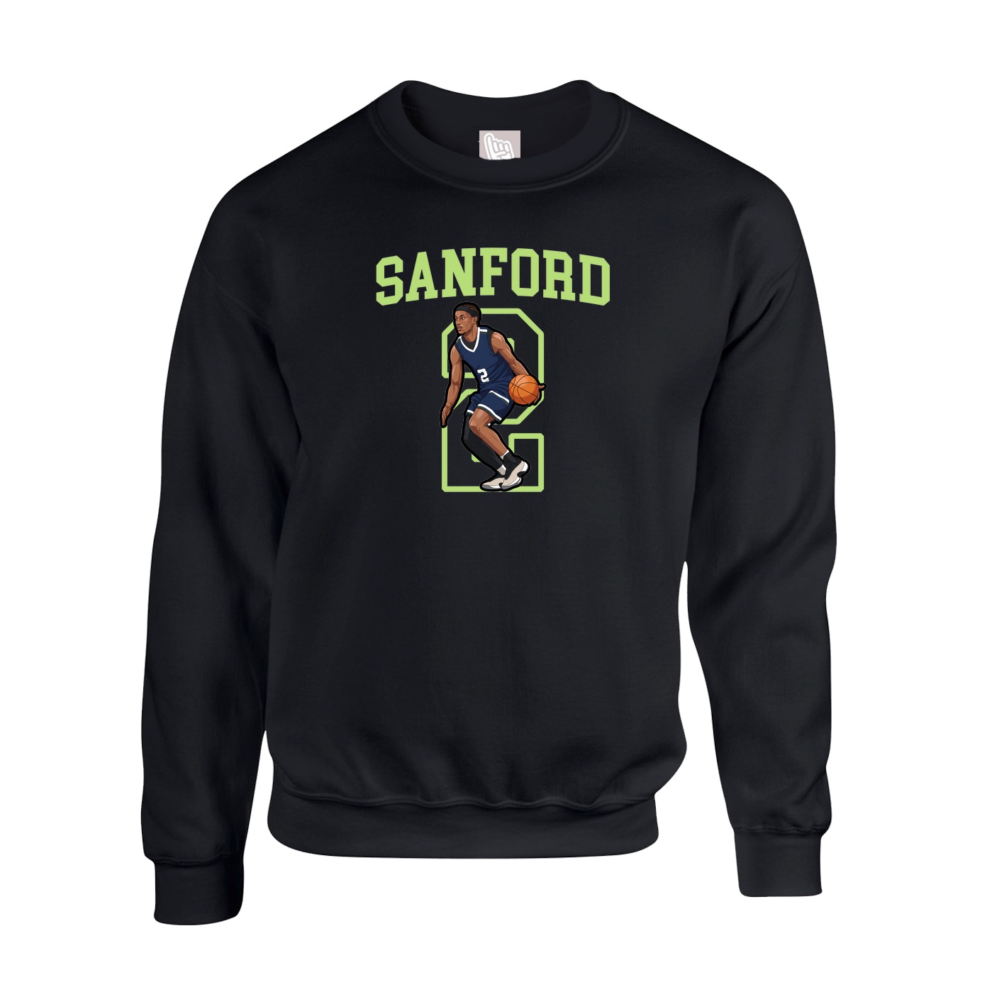Fleece Crew — Shirsey in Black