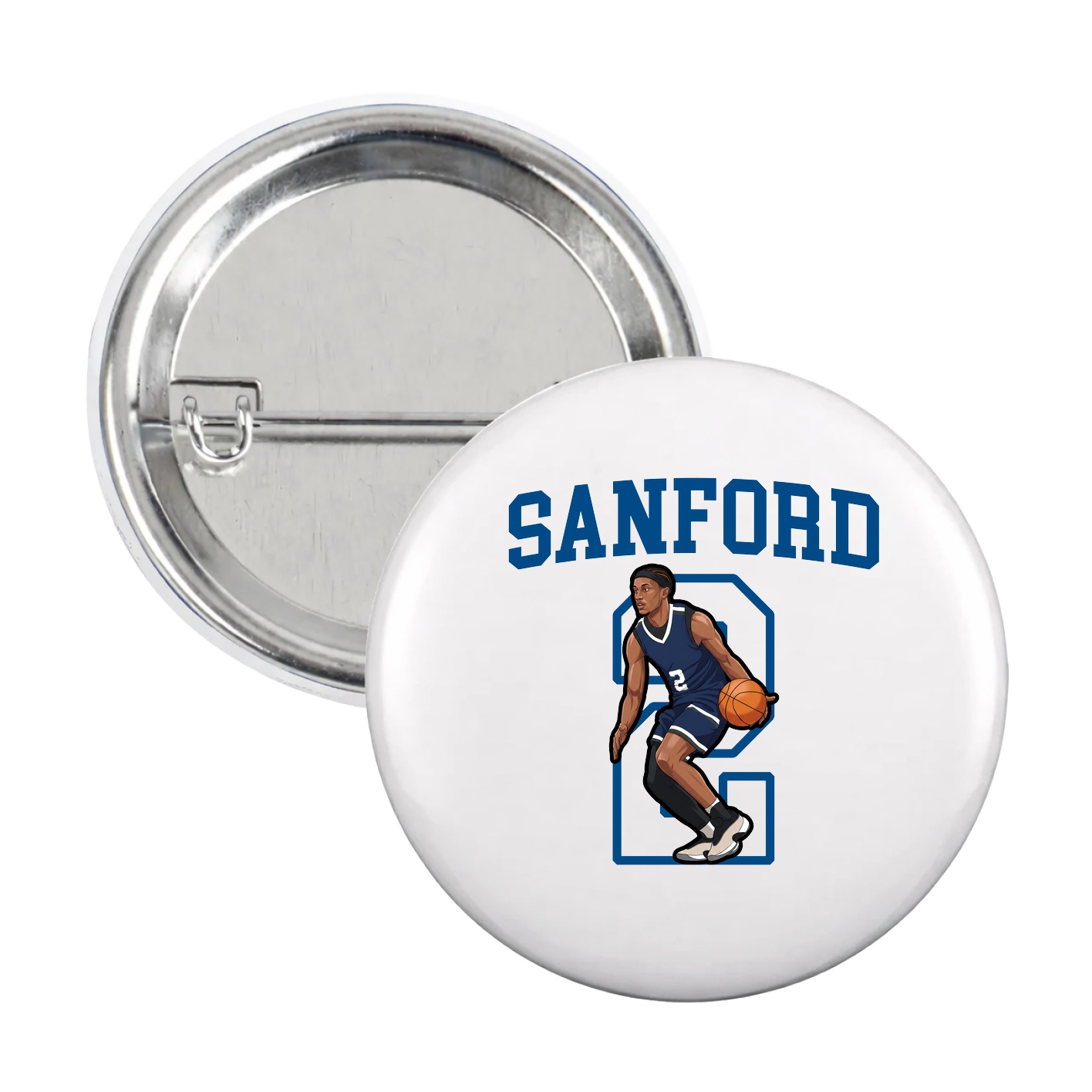 Game Day Button — Shirsey in White