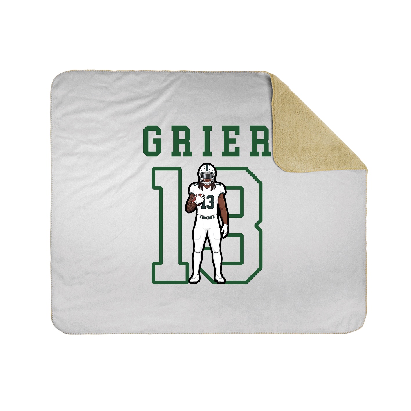 Throw Blanket — Shirsey in White
