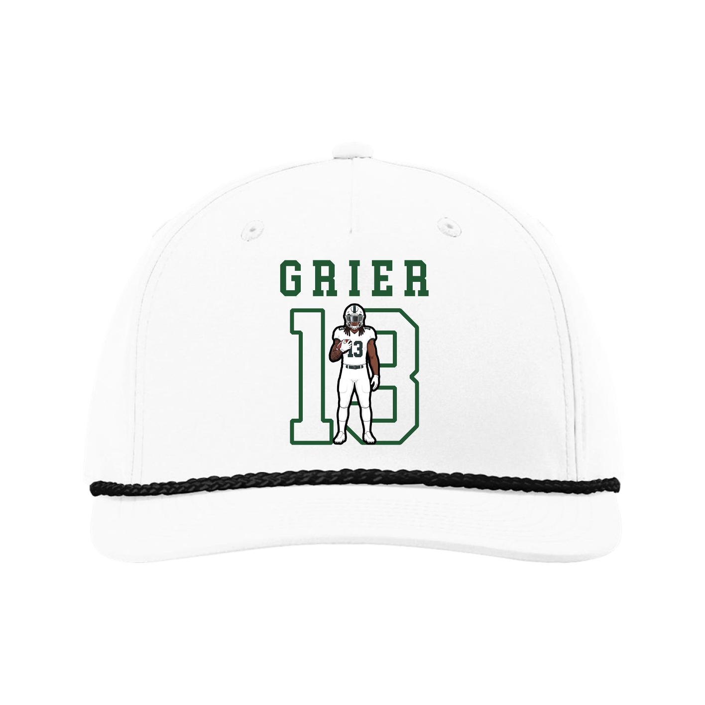 Five-Panel Classic Rope Cap — Shirsey in White