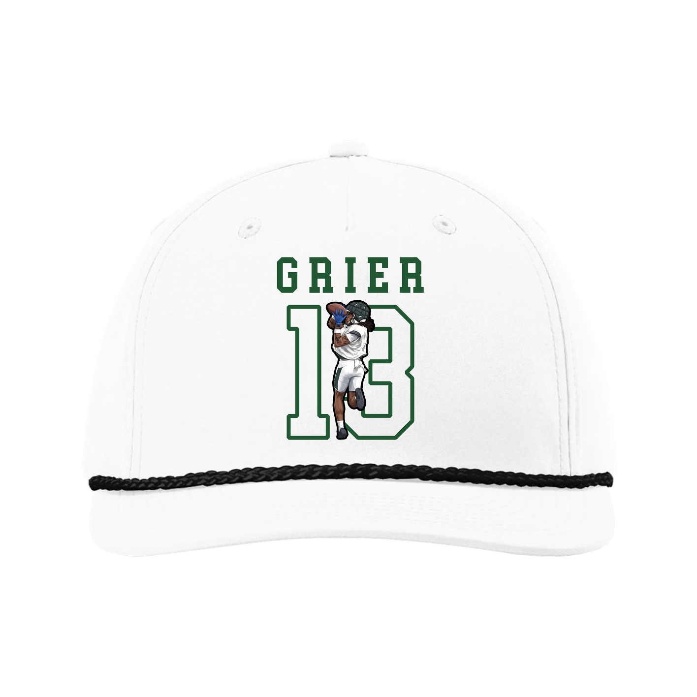 Five-Panel Classic Rope Cap — Shirsey in White