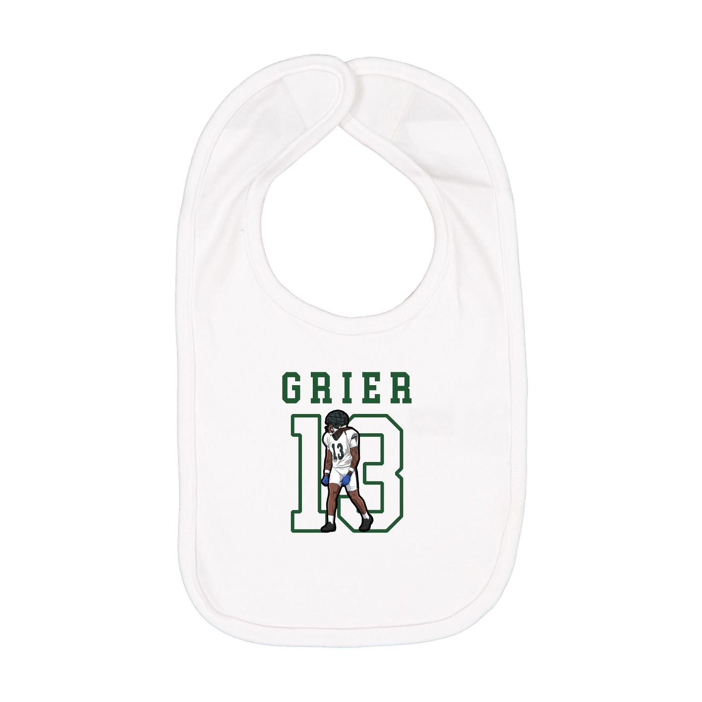 Infant Bib — Shirsey in White