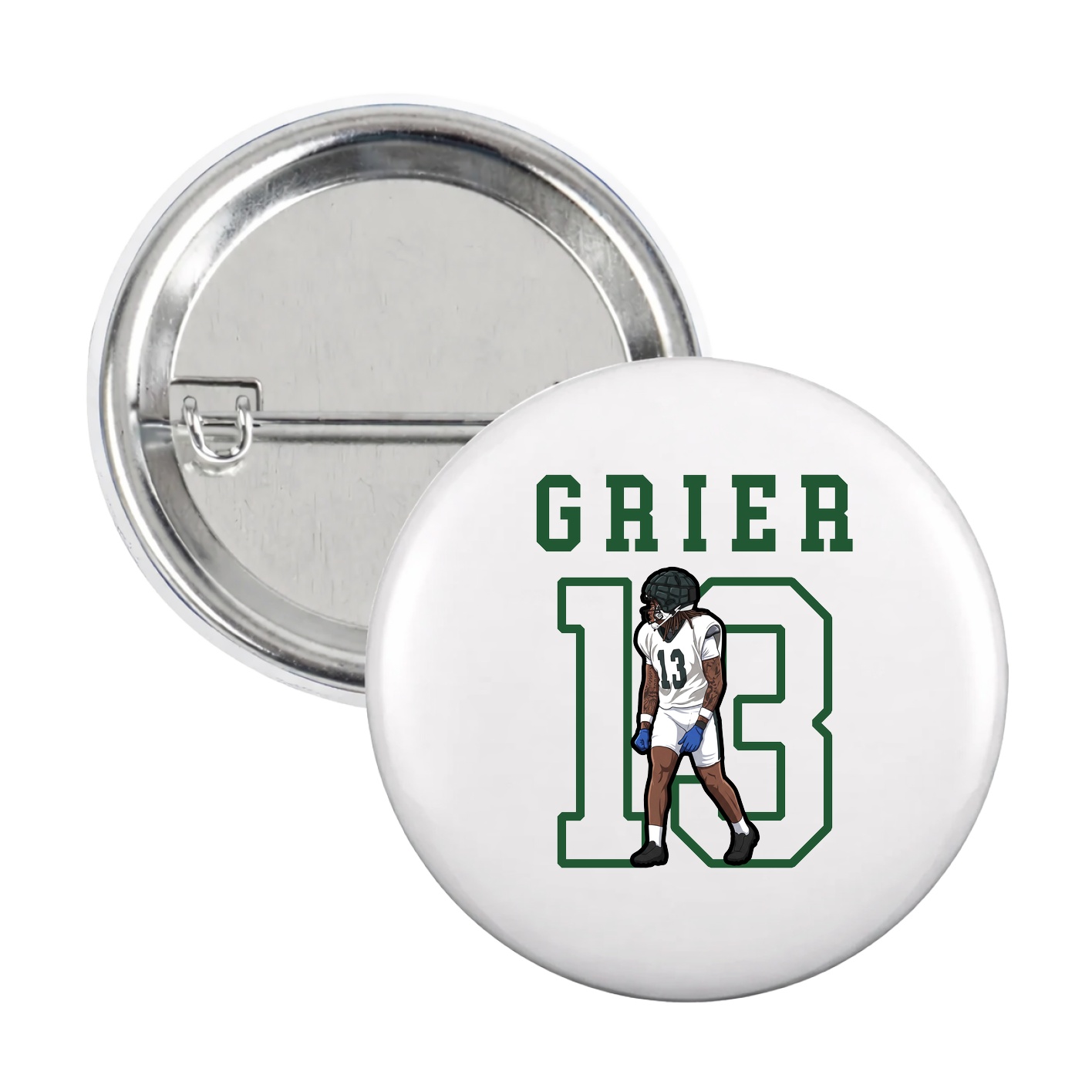 Game Day Button — Shirsey in White