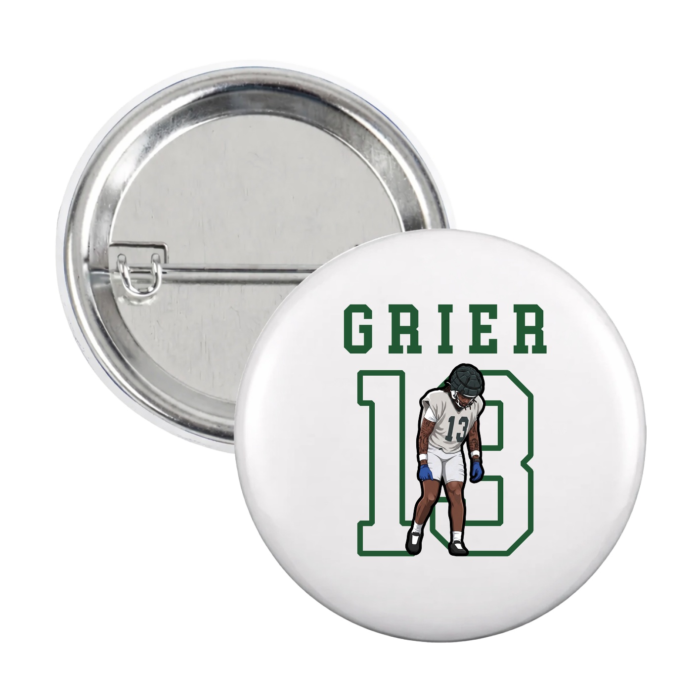 Game Day Button — Shirsey in White
