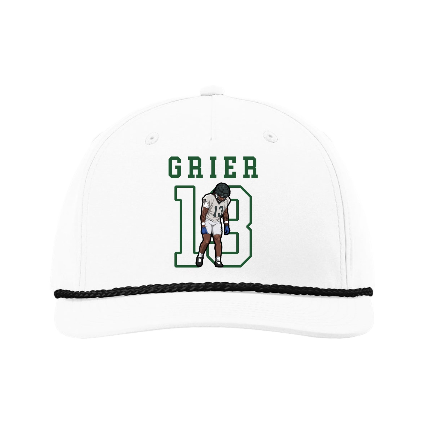 Five-Panel Classic Rope Cap — Shirsey in White