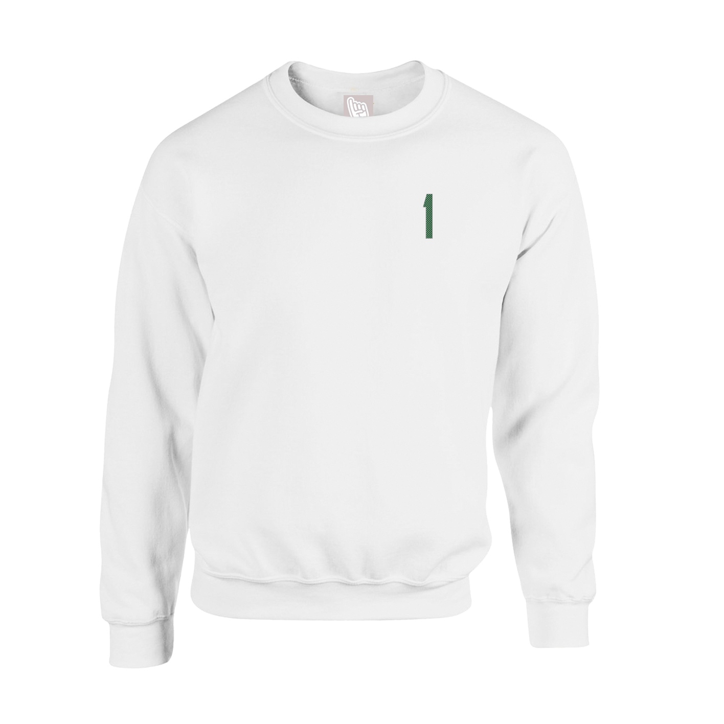 Fleece Crew — Front Shirsy in White