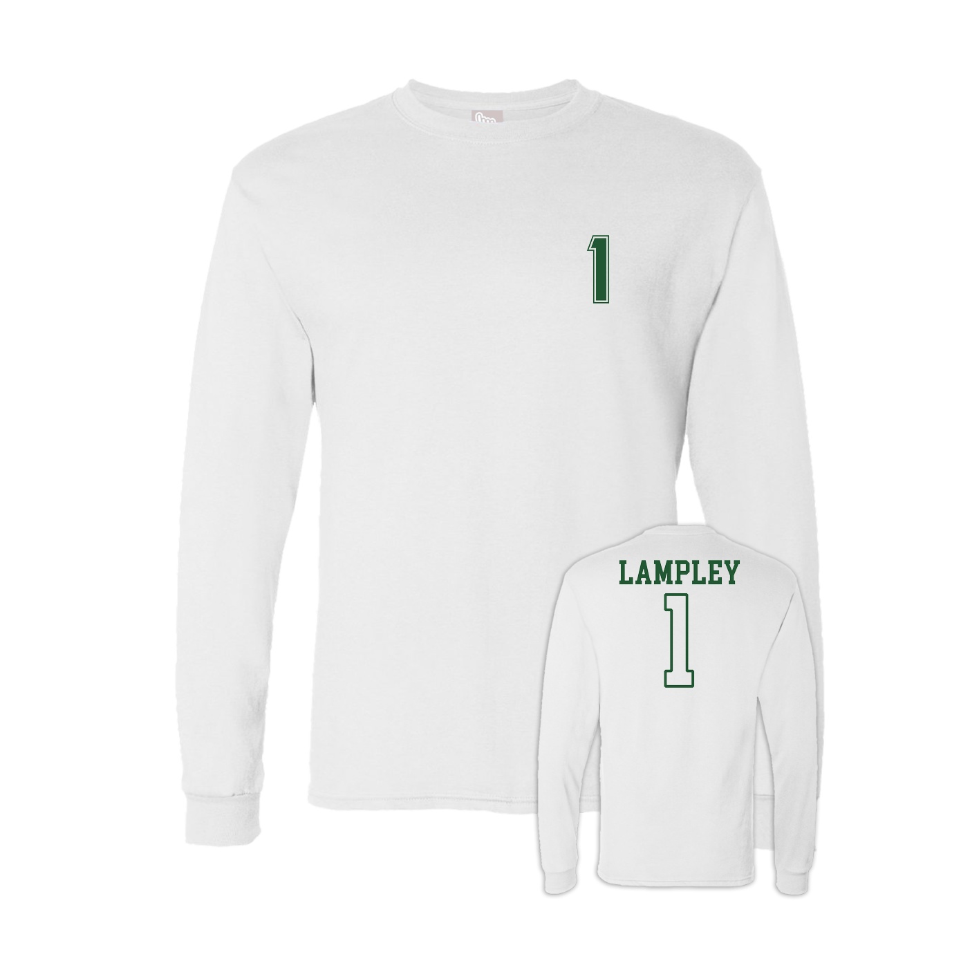 Long Sleeve Tee — Chest Back in White