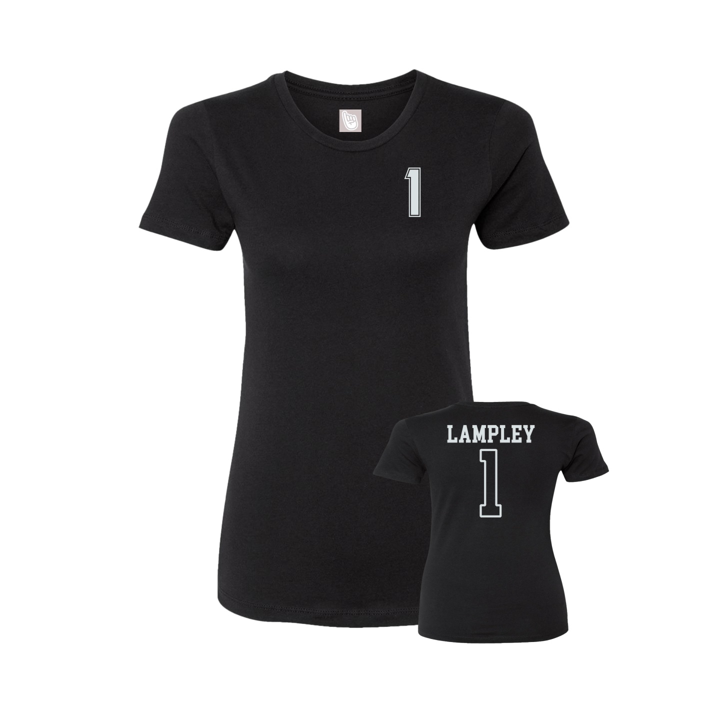 Womens Tee — Chest Back in Black