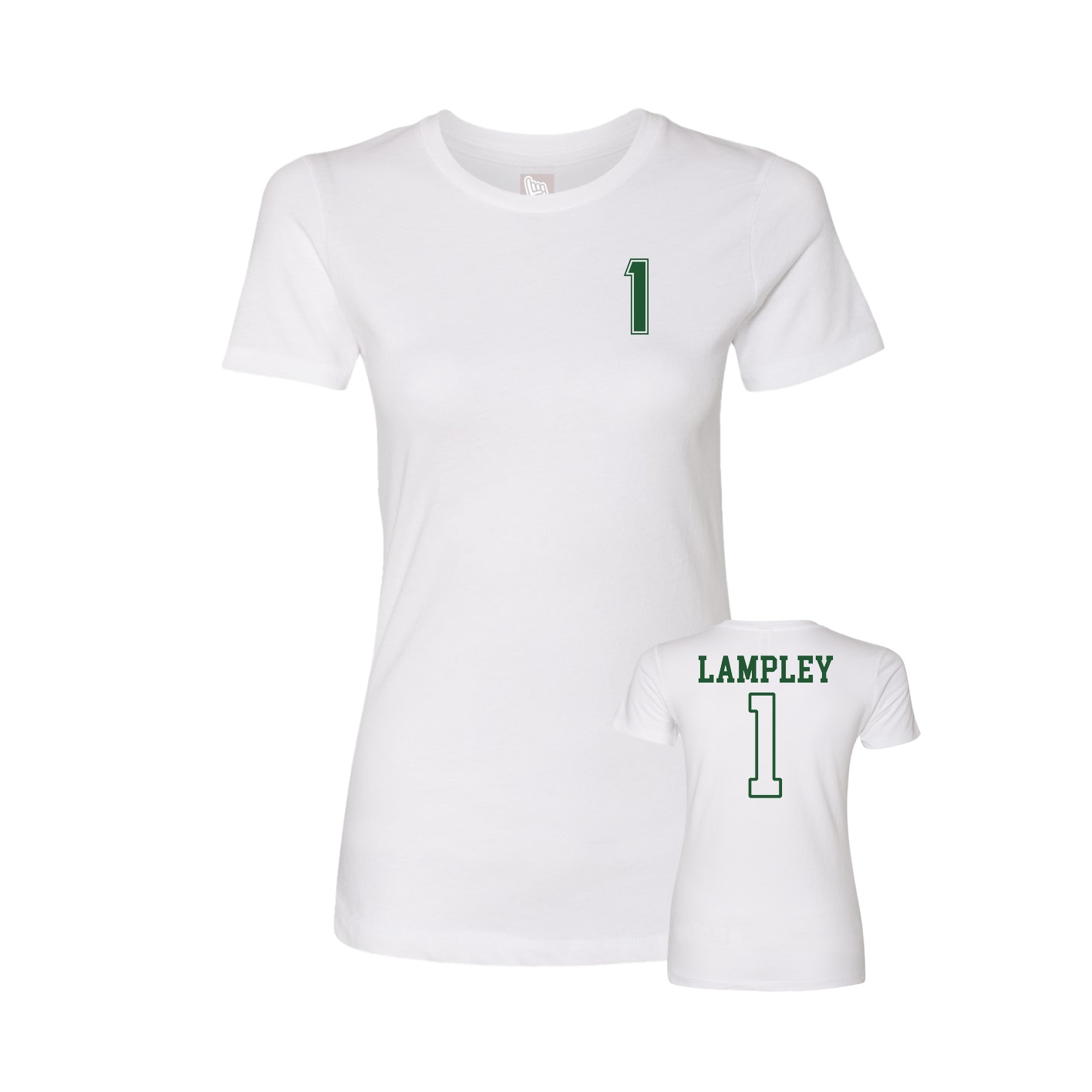Womens Tee — Chest Back in White