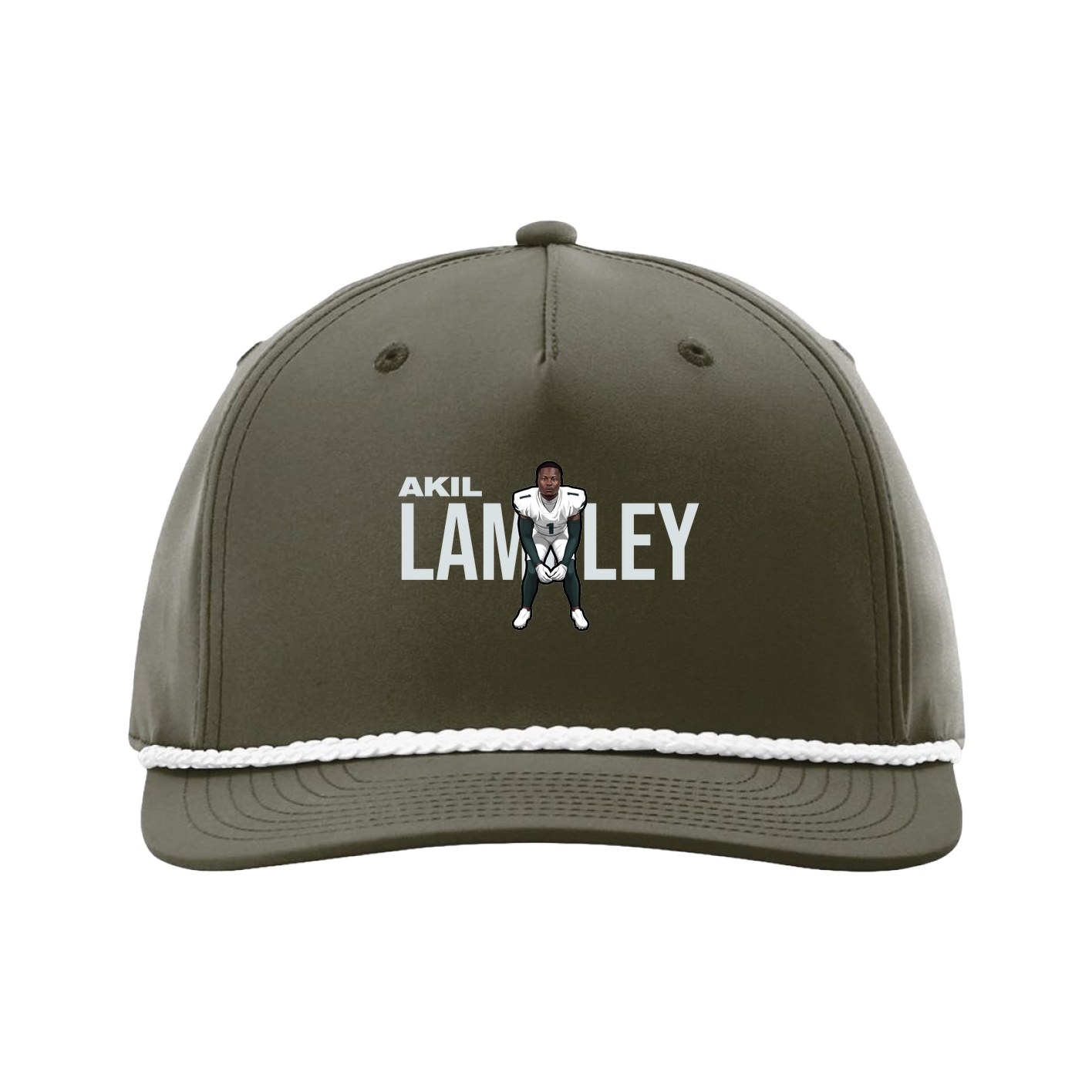 Five-Panel Classic Rope Cap — Player Name in Green