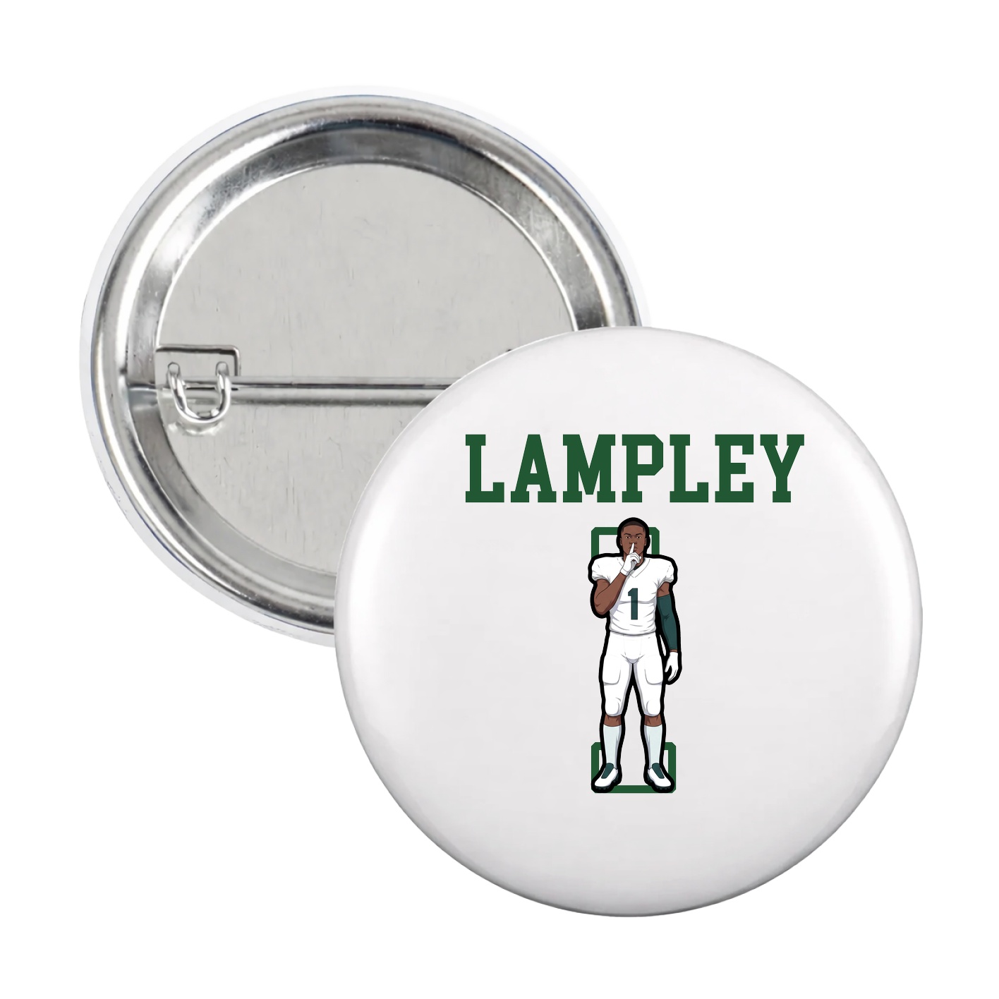Game Day Button — Shirsey in White