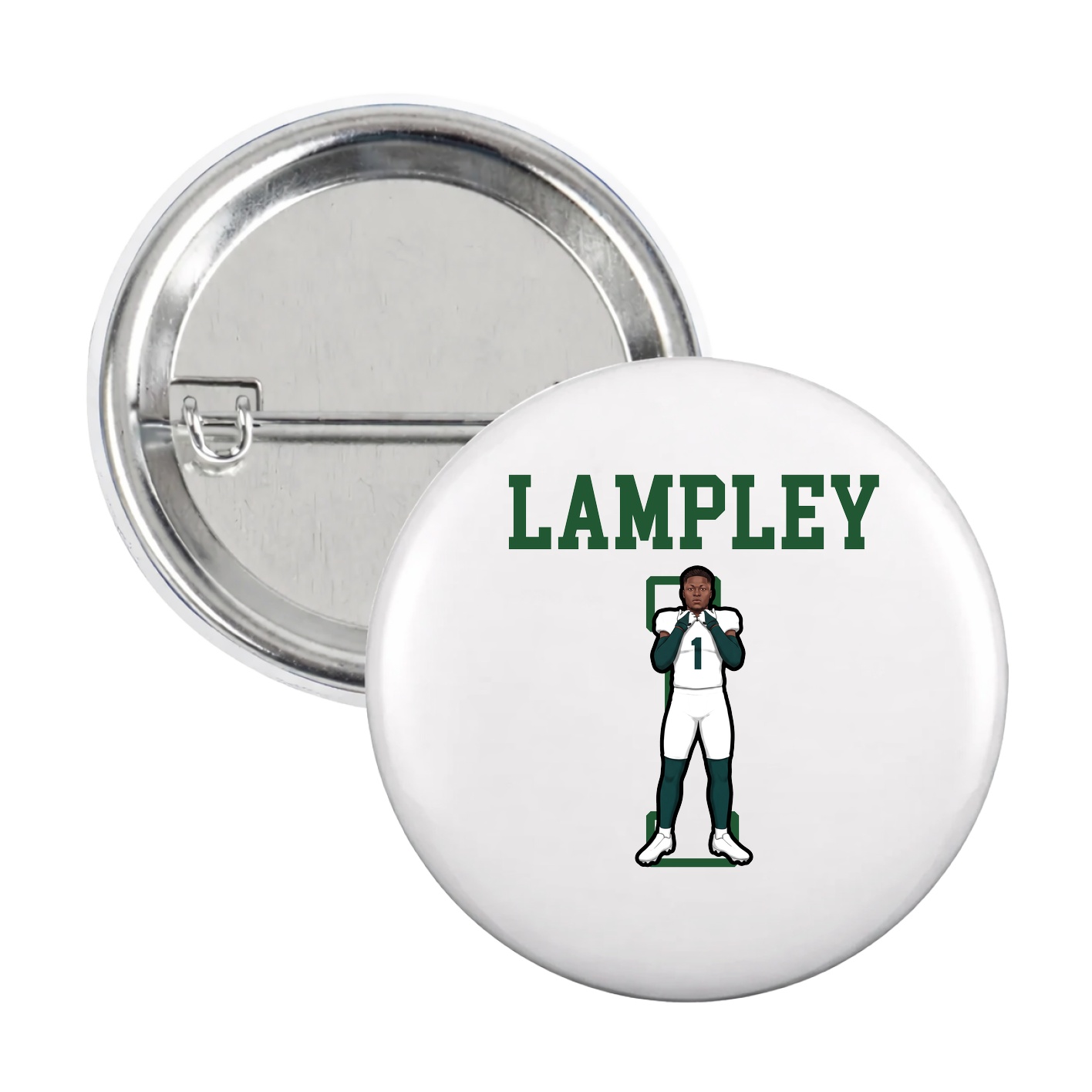 Game Day Button — Shirsey in White