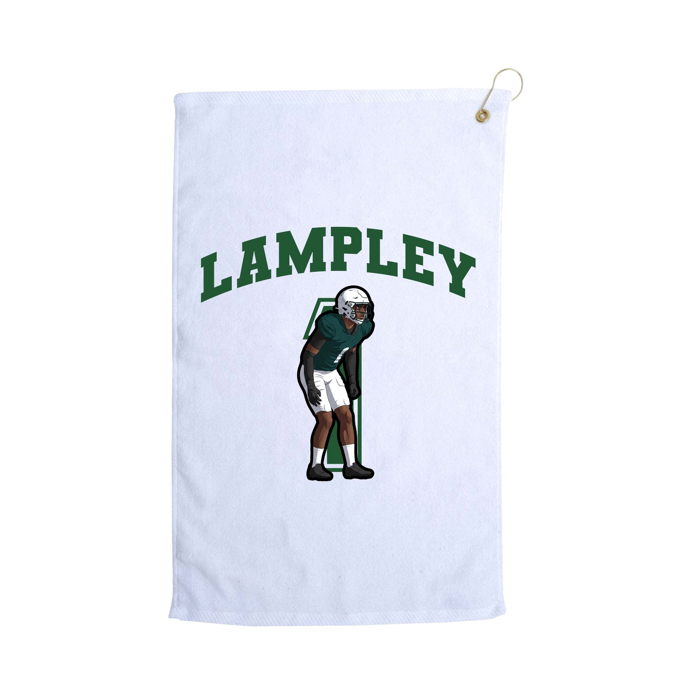 Golf Towel — Number in White