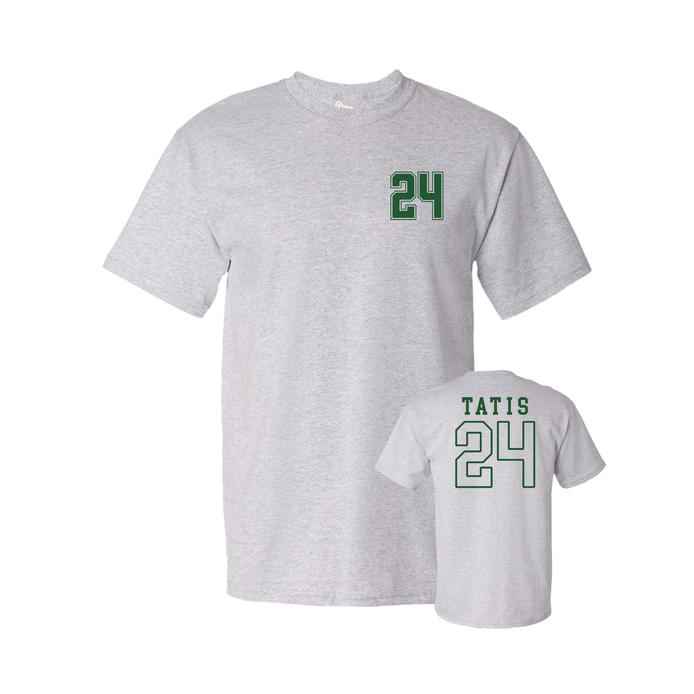 Youth Tee — Chest Back in Grey