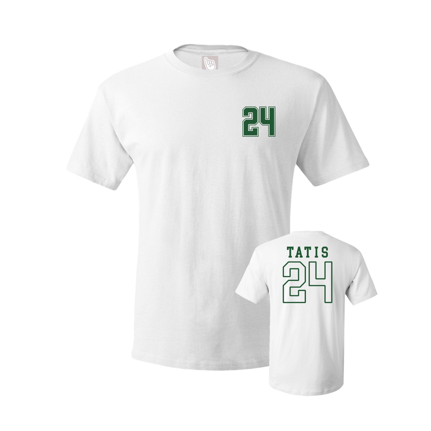 Youth Tee — Chest Back in White