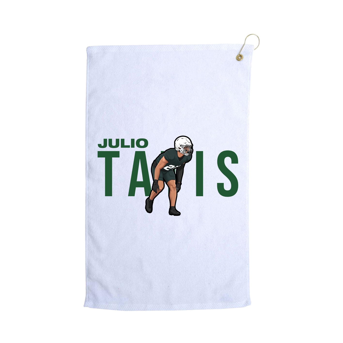 Golf Towel — Player Name in White