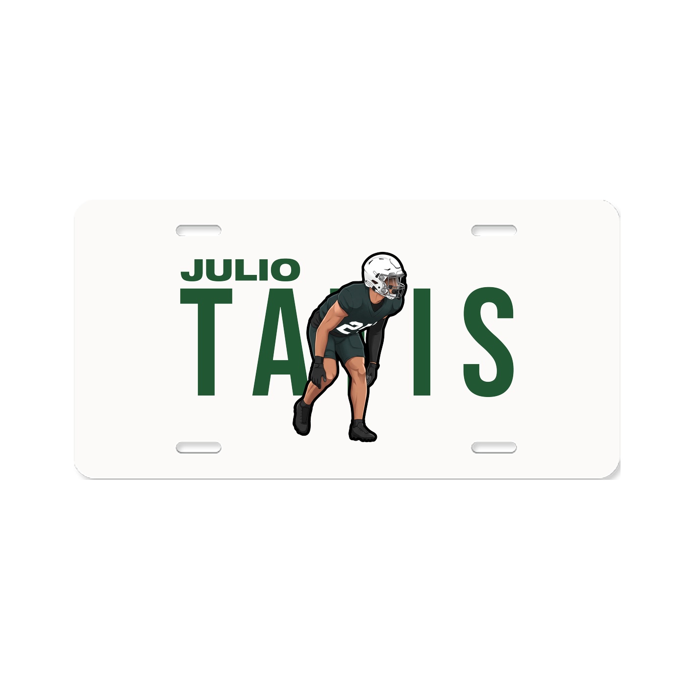 License Plate — Player Name in Classic